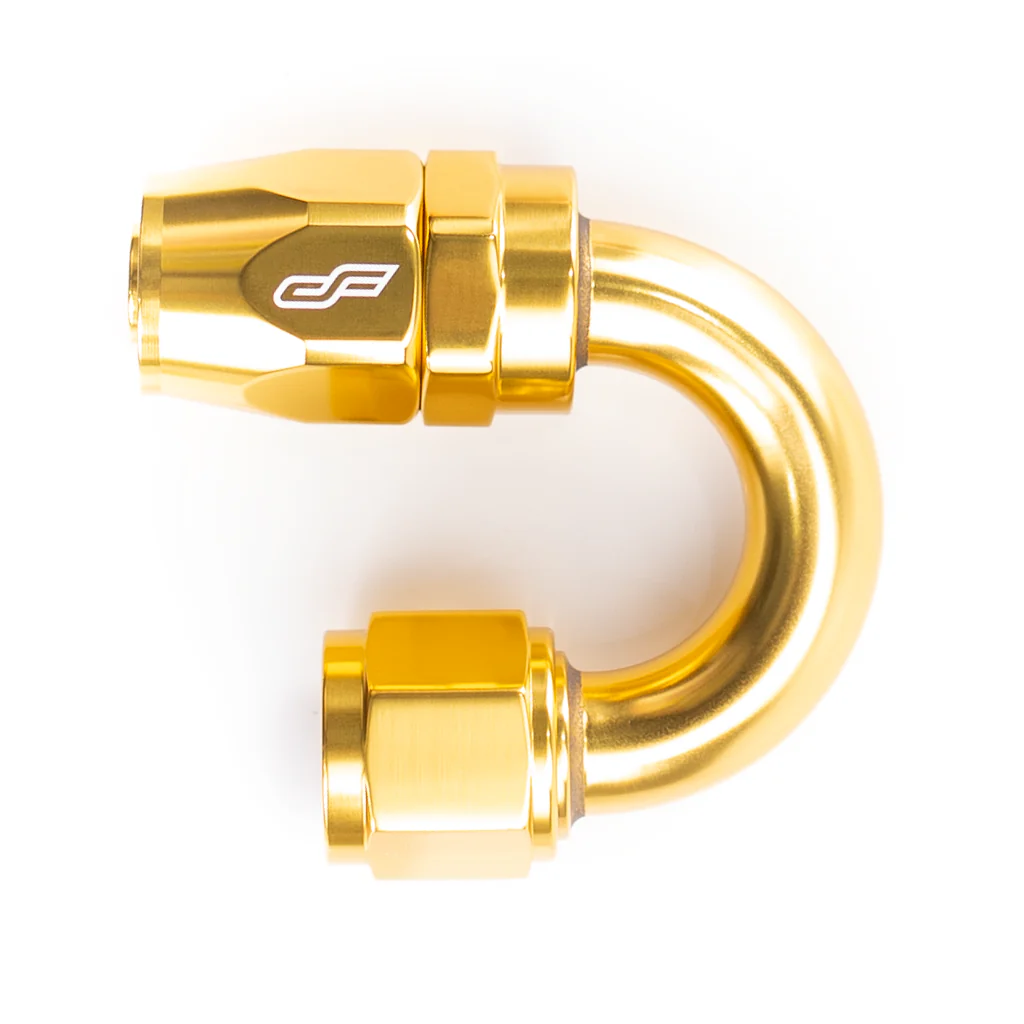 10AN 180 Degree Aluminum Hose End Fitting - Image 2