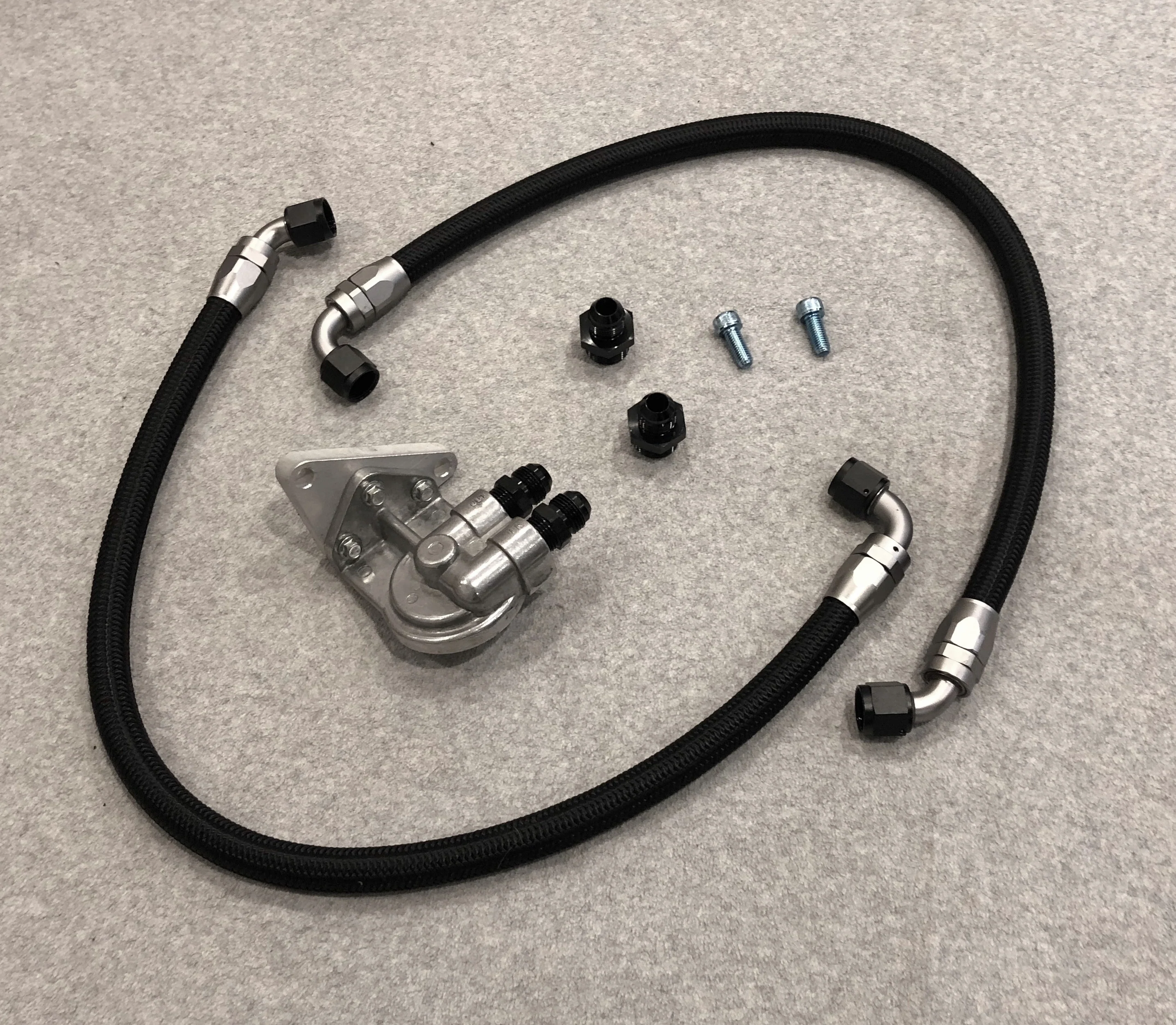 350Z / G35 LS Swap Oil Filter Relocation Kit - Image 4