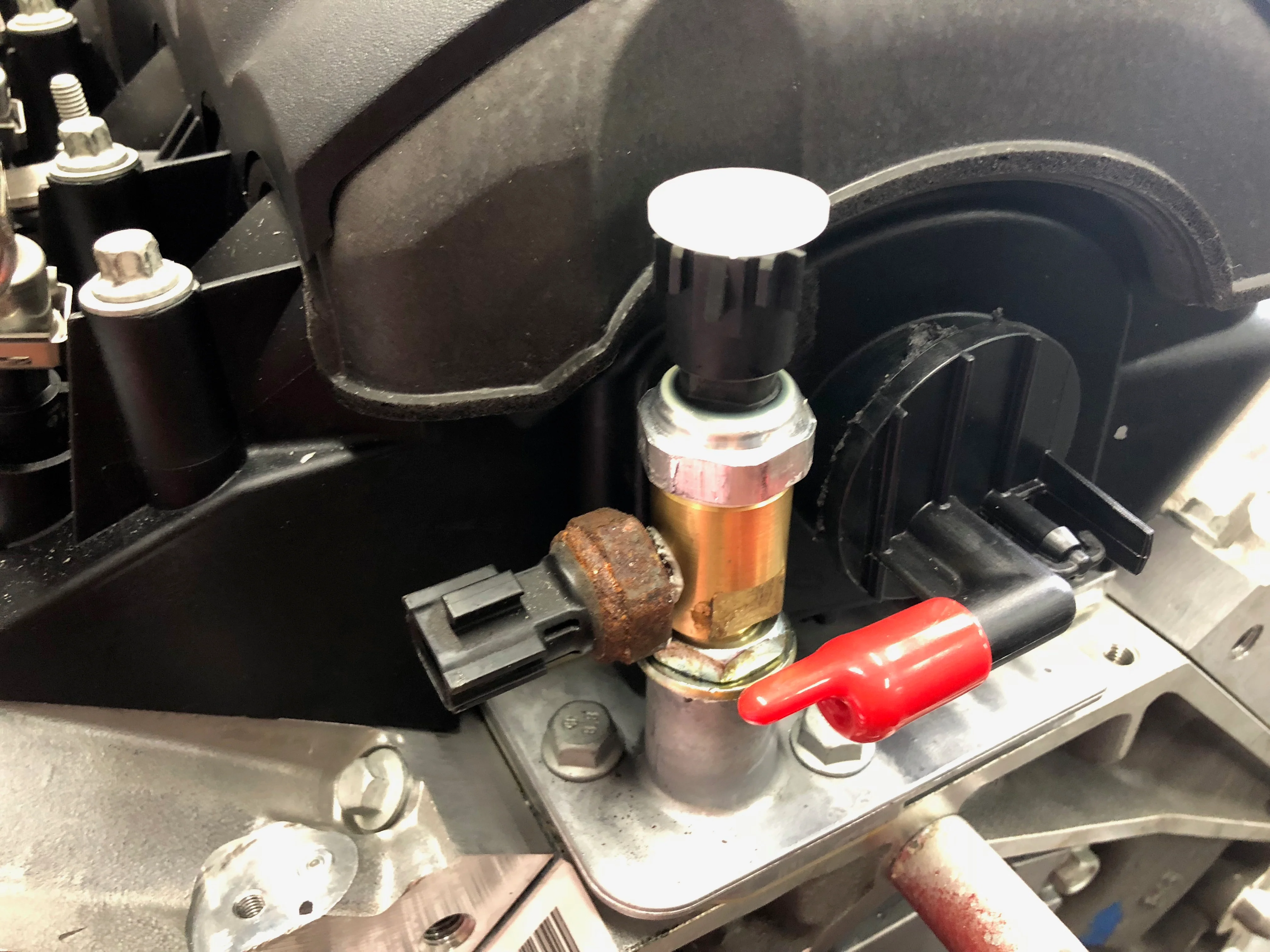 350Z / G35 LSx Swap Dual Oil Pressure Sender Adapter - Image 3