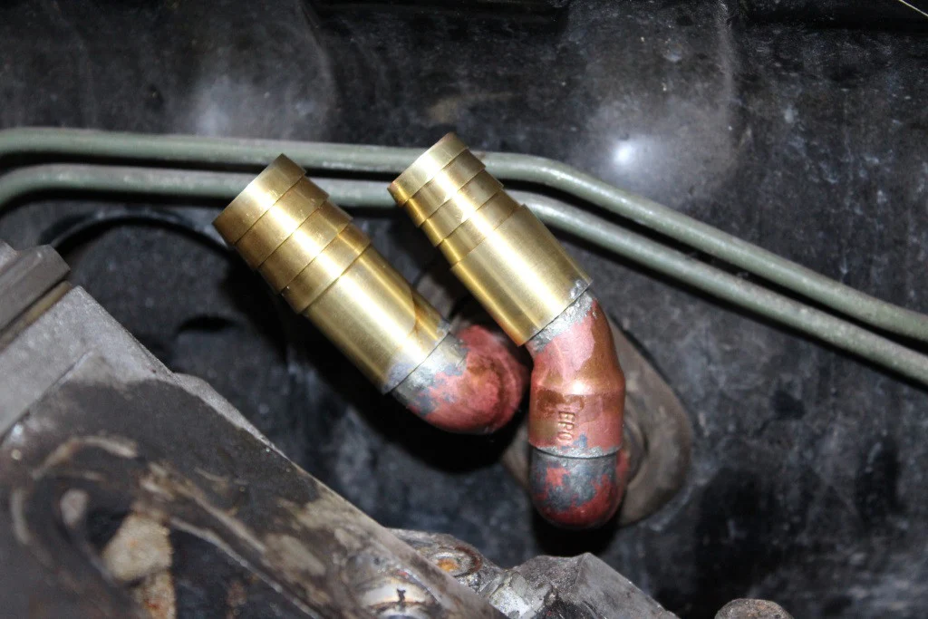 Heater Core Outlets - Z32 300ZX Engine Swap - Image 4