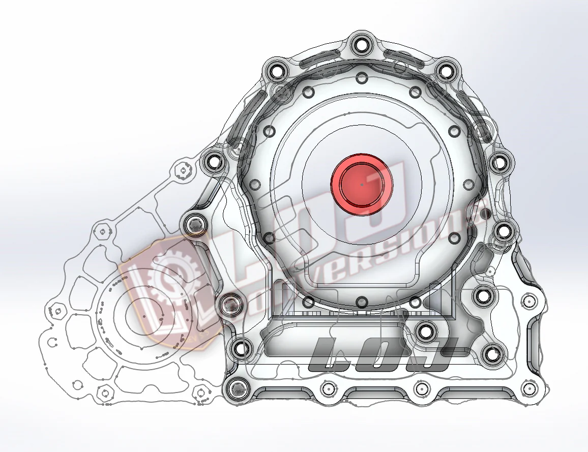 Infiniti AWD to Alfa 8HP75 Transfer Case to Transmission Adapter - Image 6