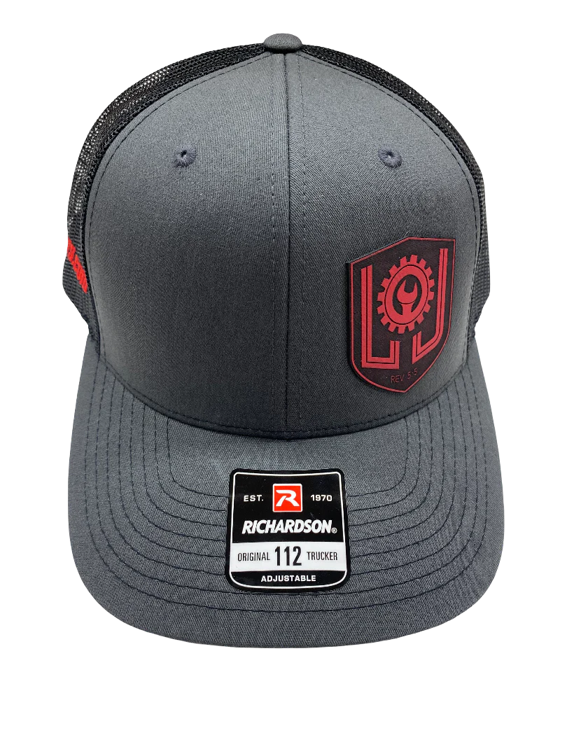 LOJ Leather Logo Trucker Hat - Image 3