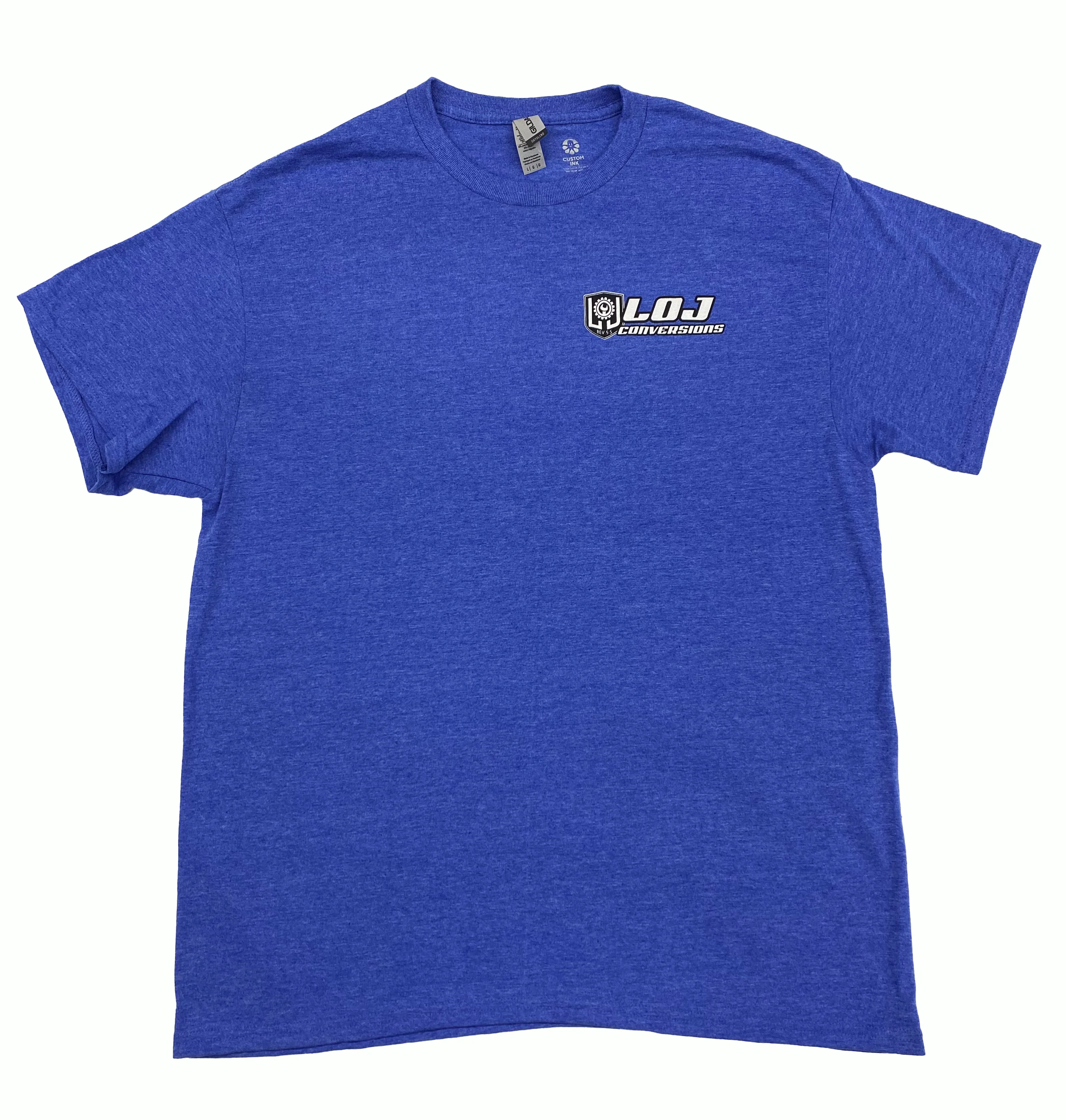LOJ Conversions Heather Blue ThatCrazyFrontier T-Shirt - Image 3