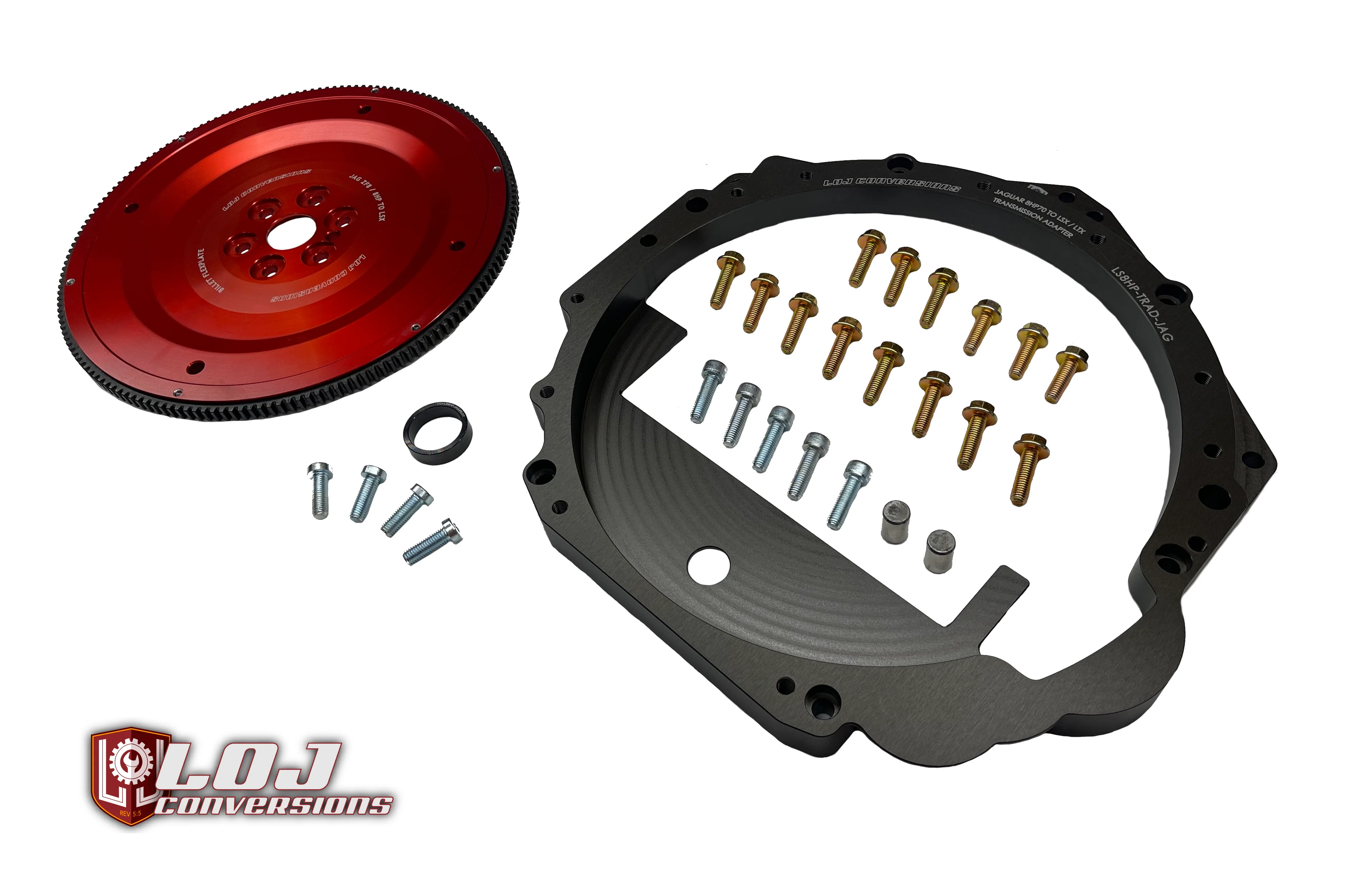 LS / LT to Jaguar / Range Rover 8HP70 / 8HP45 / ZF8 Transmission Adapter Package - Image 3