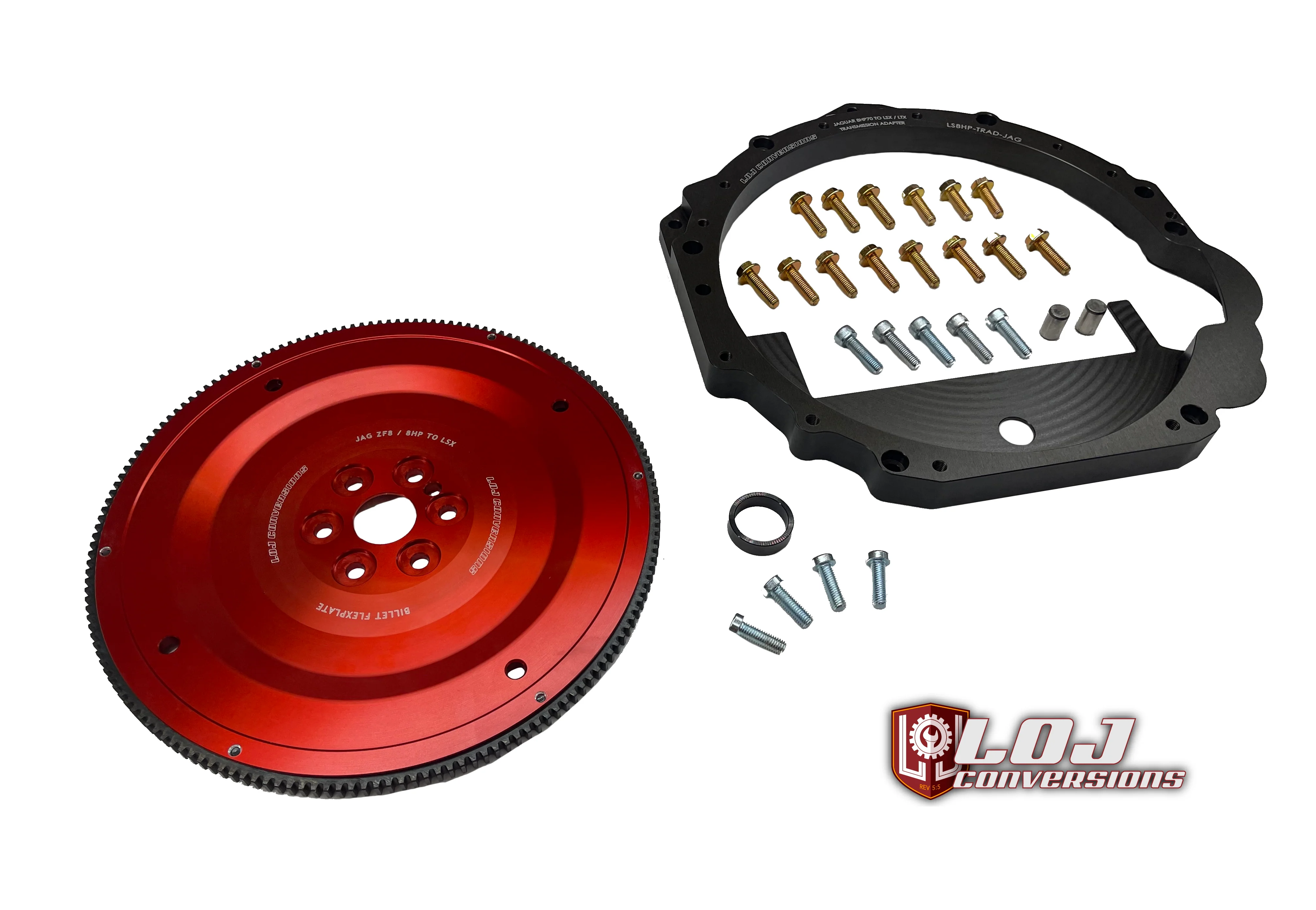 LS / LT to Jaguar / Range Rover 8HP70 / 8HP45 / ZF8 Transmission Adapter Package - Image 5