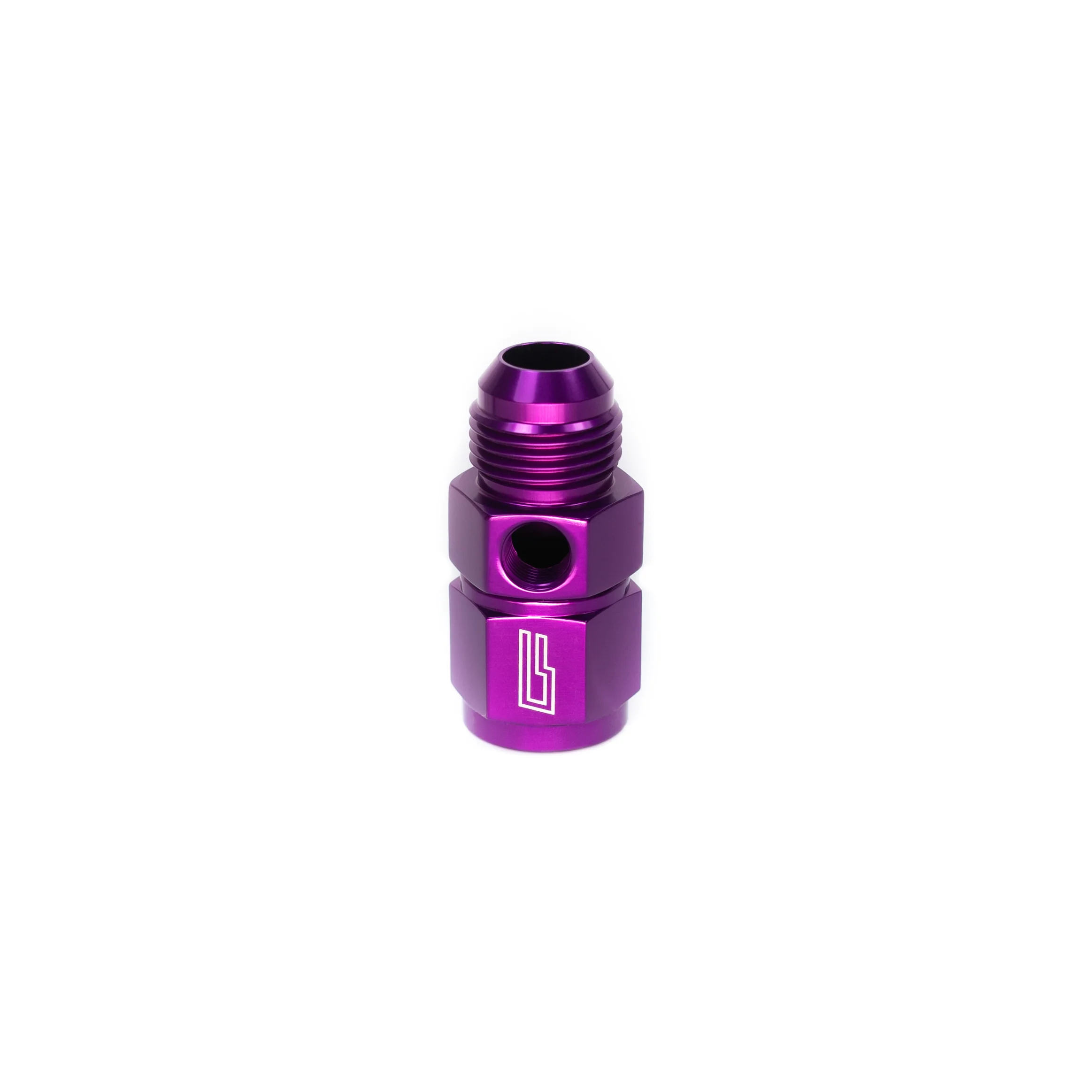 Pressure Gauge Adapter, AN to AN w/ 1/8" NPT port