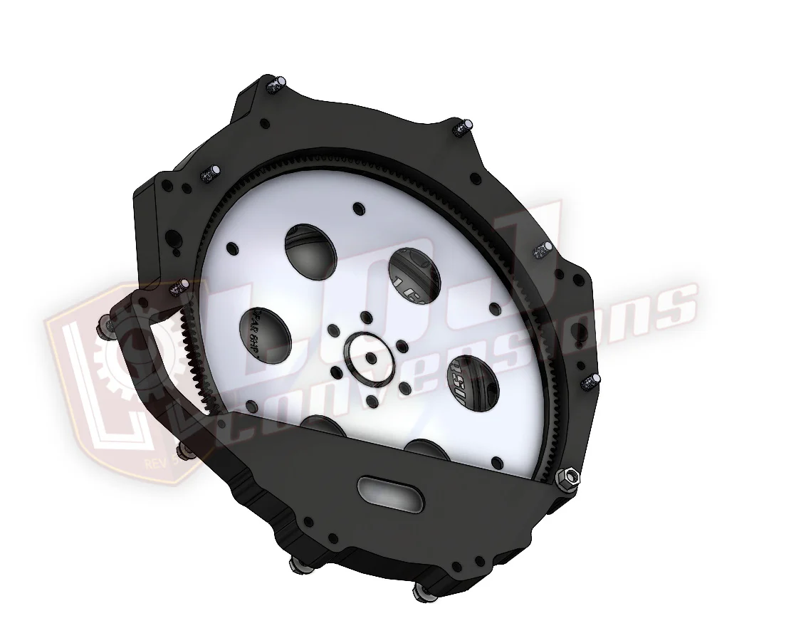 SBC / BBC / BOP to Hemi 8HP / ZF8 Transmission Adapter Package - Image 3