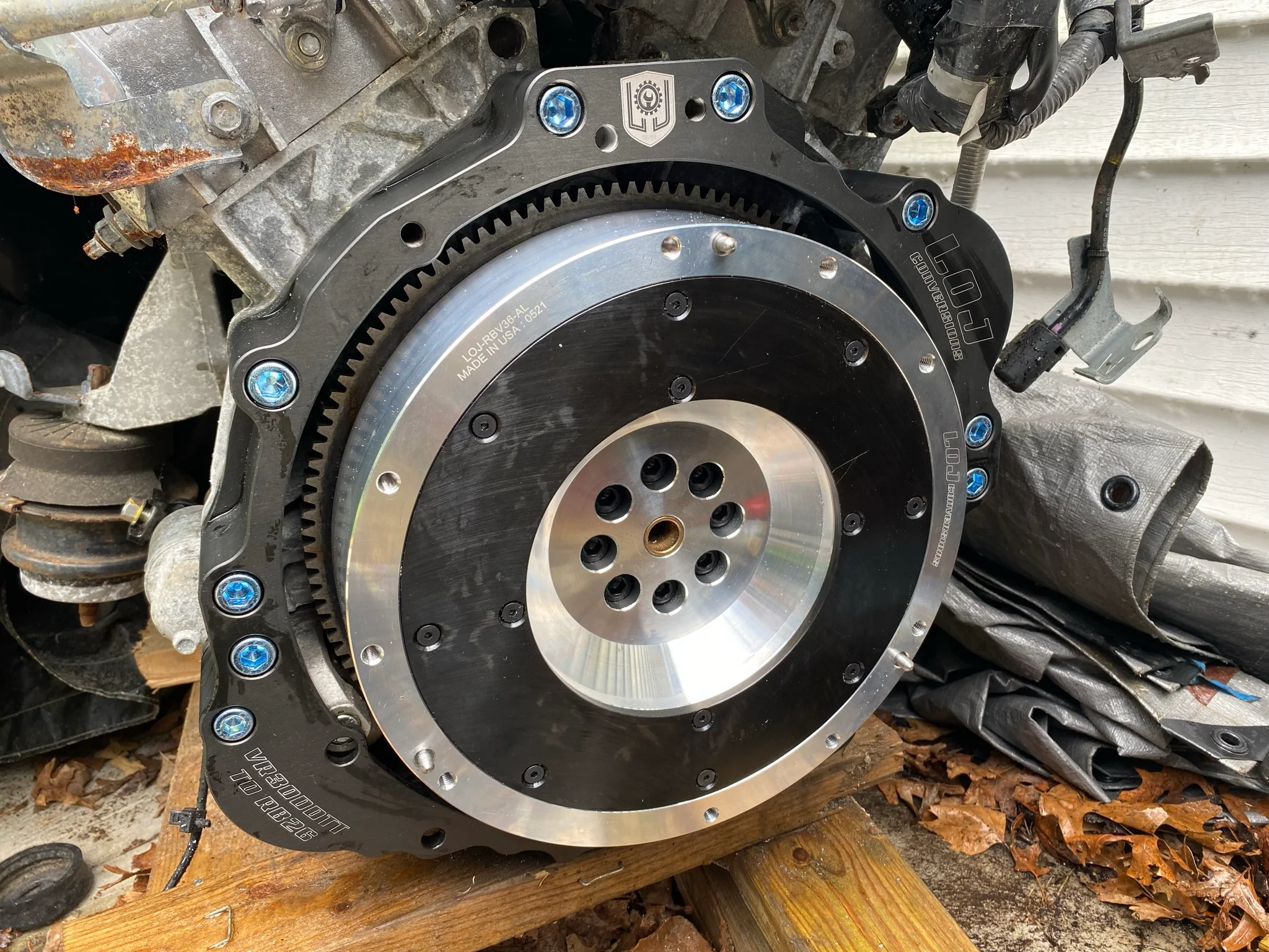 VQ/VR Engine to Skyline GTR Transmission Adapter and Flywheel - Image 10